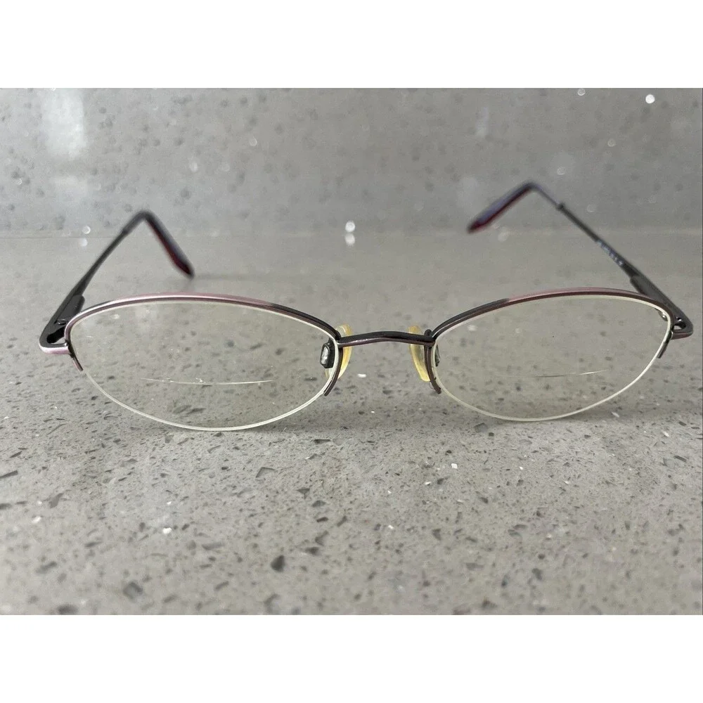 Anne Klein 9038 K1537-s Womens Eyeglasses 50-18-135 Frames Only Half Rim Oval